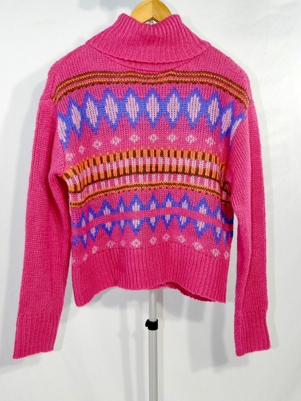 NWT No Comment Sz Med Pink Turtleneck Womens RS629045